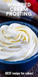 Whipped Cream Frosting Crazy For Crust Recipe Whipped Cream Frosting Recipe Frosting Recipes Easy Frosting Recipes