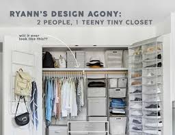 Second, choosing colors and shades for decor, opt for peaceful and light ones because they. Two People One Tiny Closet A Small Space Storage Agony With 5 Problems 5 Clever Solutions Emily Henderson