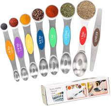 This is the spoon we usually used to serve food, like soup, cereals or spaghetti. Buy Magnetic Measuring Spoons Set Stainless Steel Stackable Dual Sided Teaspoon Tablespoon Double Headed Kitchen Spoon For Measuring Dry Liquid Ingredients 7 Double Sided Spoons 1 Leveler Multicolor Online In Indonesia B08tmrnz2j