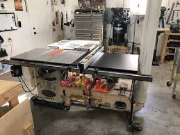 10 3 Hp 220v Cabinet Table Saw With Long Rails Riving Knife At Grizzly Com Home Made Table Saw Cabinet Table Saw Best Table Saw