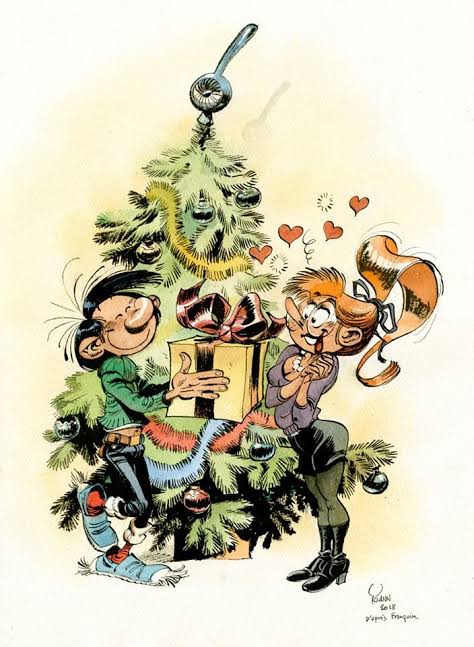 Bd gaston lagaffe | Joyeux anniversaire humour, Illustration de bande dessinée, Joyeuses fêtes