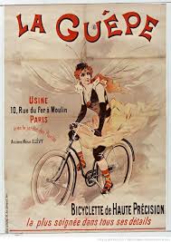 La Guepe Bicyclette De Haute Precision Affiche Non Identifie Art A Theme Velo Illustrations De Cyclisme Art Velos