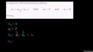 Worked Example Sequence Recursive Formula Video Khan Academy