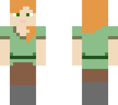 To make this cool minecraft cat mob skin, you will need:1. Classic Alex Minecraft Skin