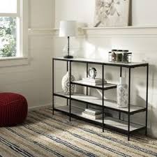 Safavieh Petra Wood Modern Console Table Lowes Com Black Console Table Modern Console Tables Console Table