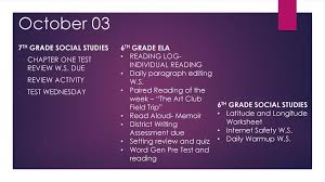 This is a good class warm up activity (e.g. October 02 6th Grade Ela Reading Log Individual Reading Ppt Download