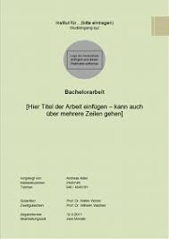 Diese wird auf die vorderseite (recto) dieses blattes gedruckt. Gestaltung Und Inhalt Des Titelblattes Einer Bachelorarbeit