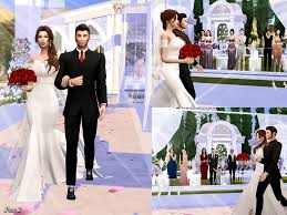 This also has autonomous wedding cake cutting. The Sims Resource Wedding Ceremony Pose Pack
