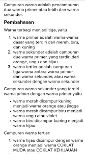 Seperti yang telah disebutkan di atas, ragam warna utama meliputi warna primer, sekunder, dan tersier. Sebutkan Macam Macam Warna A Pokok B Sekunder C Tersier Yang Brainly Co Id