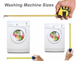 washing machines and associated problems with sizes