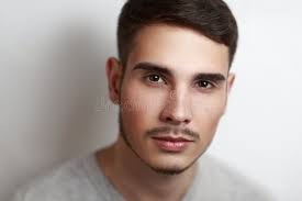 Perfect man stock image. Image of hair, expressive, fashion