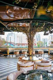 Decor At Born And Raised In San Diego S Little Italy Rooftop Bar Bar Interior Design Cafe Interior Design Coffee Shop Interior Design