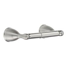 This toilet paper holder is very pretty and looks like real bronze. Glacier Bay Builders Toilet Paper Holder In Brushed Nickel Btf31000bn The Home Depot