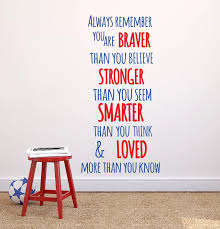 Yesterday i was clever, so i wanted to change the world. Always Remember You Are Braver Than You Believe Winnie The Pooh Quote Wall Decal Baby Boy Nursery Decor Wall Art Stickers A041 Quote Wall Decal Wall Art Stickerswall Decals Aliexpress