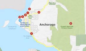 Large detailed map of alaska. Anchorage Map Alaska Gis Geography