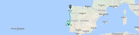 Spanje is het grootste land op het iberisch schiereiland in het zuidwestelijke deel van europa. Santiago De Compostela Spanje Lissabon Portugal Bikemap Deine Radrouten