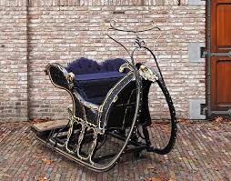 18th Century Amsterdam Sled Sleigh One Horse Open Sleigh Sleigh Ride