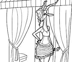 Free printable zootopia coloring page for gazelle, a famous pop star from sahara square. Zootopia Gazelle Coloring Zootopia Games