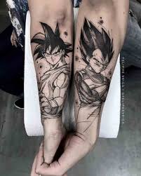 This dragon ball tattoo tattoo is a great way to show off your support for your favorite superhero, or just to add a little flair to your child's room with this fun and colorful dragon tattoo wall art set that features characters from the popular anime characters, manga, comic book, video games, movies and. Dragon Ball Z Tattoo For Couple Best Tattoo Ideas Gallery