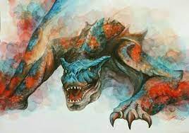 Tigrex Watercolor Mh3u Monster Hunter Art Monster Hunter Series Fantasy Character Art