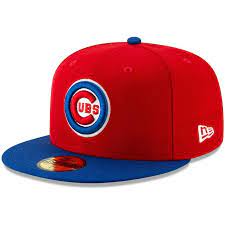 Men S New Era Red Chicago Cubs Alternate Logo 59fifty Fitted Hat Fitted Hats Chicago Cubs Hats For Men