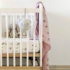 drap housse bebe junior olivia faon ecru rose in april little home fr parure de lit bebe drap housse drap housse bebe