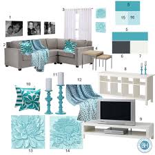 Mood Board Gray Aquamarine Living Room Balancing Home Teal Living Rooms Aqua Living Room Living Room Grey
