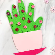While it is rather easy to go out and buy a greeting card, remember that a personal message is more memorable than any fancy card you read on for our compilation of ideas for mother's day cards for kids. Handprint Cactus Diy Mother S Day Card
