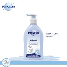 Sanosan Wash And Care 400ml Sabun Bayi Kulit Kering Sensitif Shopee Indonesia