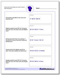 Multiplication word problems worksheets math word problems. Multiplication And Division Money Word Problems