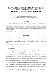 Contoh kalimat conjunction dalam bahasa inggris, antara lain: Pdf Ilustrasi Iklan Cetak Dengan Pendekatan Afektif Dalam Hubungannya Dengan Penerimaan Dan Ingatan Khalayak