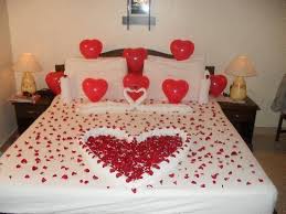 A romantic bedroom is soft: Decorated Beds According To Your Choice Wedding Room Decorations Romantic Bedroom Decor Romantic Room Decoration