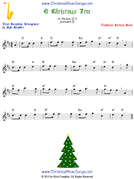 O Christmas Tree For Tenor Sax Free Sheet Music
