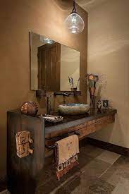 Il Legno In Bagno Protagonista Assoluto Arredamento Bagno Rustico Arredamento Bagno Bagno Legno