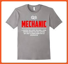 Mens Mechanic Noun Definition Funny Meaning Shirt Gift Ver3 Medium Slate Careers Professions Shirts Partner Gaming Shirt Funny Shirts T Shirts For Women