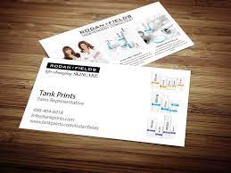 Custom rodan and fields business cards. Rodan Fields Business Cards Tank Prints