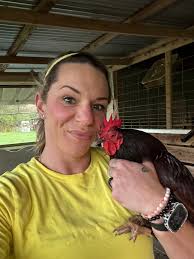 This is Rosie she is my bantam I love her dearly 😍 she's my little house  chicken ❤️ can I see y'all's babies 😍