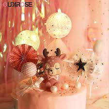 Done in watercolor paint, except the wick. Sleeping Cute Doll Yarn Ball Light Happy Birthday Cake Topper Girl Boy Christmas Decorations For Home Party Wedding Supplies Buy At The Price Of 2 06 In Aliexpress Com Imall Com