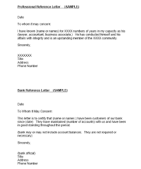 4 Professional Reference Letter Samples Free Word Pdf