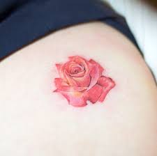Rose Tattoo With Minimal Line Work