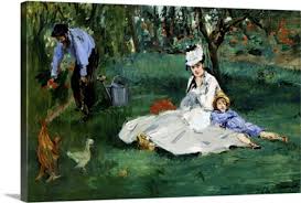 The monet family in their garden at argenteuil, collection: Edouard Manet Wall Art Canvas Prints Edouard Manet Panoramic Photos Posters Photography Wall Art Framed Prints Amp More Great Big Canvas