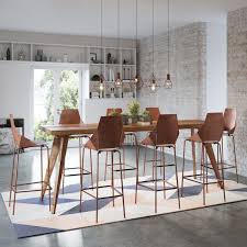 Modern Rustic Urban Mid Century Bar Bench Kitchen Dining Table Kitchen Island Midcentury Modern Dining Table Dining Table In Kitchen Mid Century Dining Table