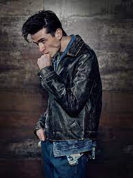 Elite Barcelona Leather Jacket Men Men Black And White Pictures