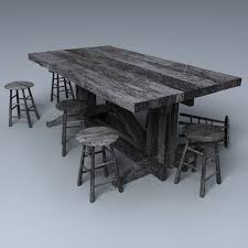 This includes 4 benches and 8 stools. Wooden Tables Wooden Bar Table Tavern