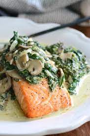 Then, stir in the lemon zest, parmesan, dill, and salmon and cook until heated through. Salmon Florentine Recipe Healthy And Easy Salmon Dinner