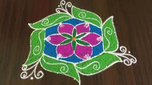 Pin On 7 To 4 Dots Simple Rangoli Designs