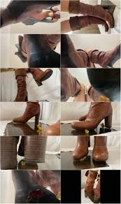A Boot Fetish Food Crush Story - Upskirt Views On Vic Matie Boots -  Tramplegirls Shoejobs and Cockcrush - 4K Ultra HDMP4