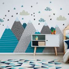Stickers Enfant Montagnes Scandinaves Janeka Chambre Enfant Deco Chambre Enfant Stickers Chambre Enfant