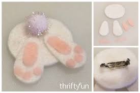 *asks while wiggling her toes teasingly*. Making A Felt Bunny Bottom Pin Thriftyfun