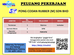 Hino motors (malaysia) sdn bhd 6. Jmp Rawang Jomkerja Gaiss Syarikat Di Rawang Pong Codan Rubber M Sdn Bhd Haaa Kepada Yang Masih Mencari Kerja Belum Dapat Kerja Lagi Lelaki Diutamakan Kelulusan Pmr Spm